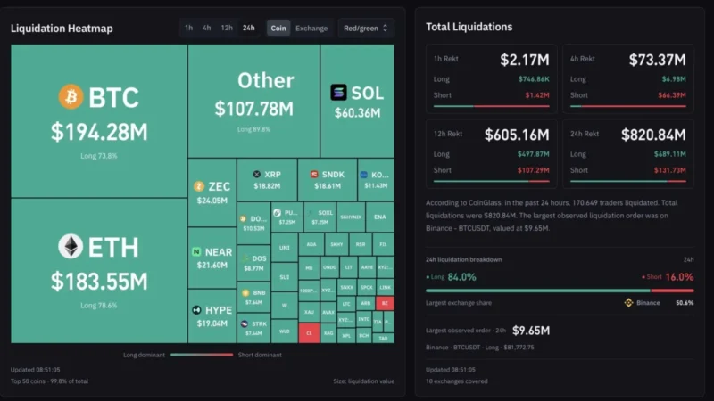 BTC USD Survives an $820M Liquidation Bloodbath: Can Bulls Handle CPI Next?