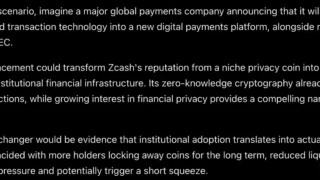 Elon Musk’s Grok AI Predicts an Explosive Move for Zcash (ZEC)