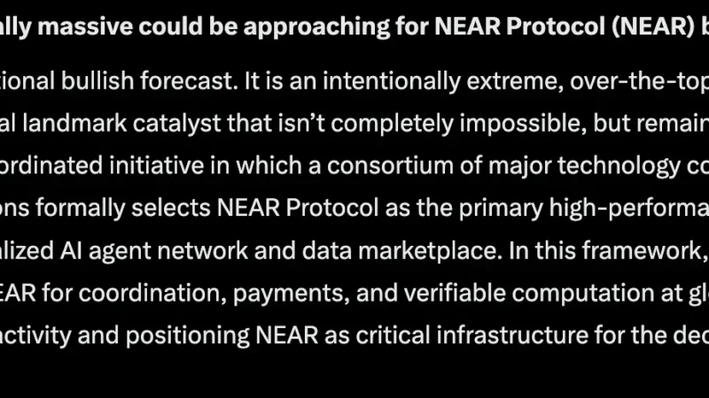 Is Something Huge Brewing for NEAR Protocol? Grok AI Predicts a Big Move